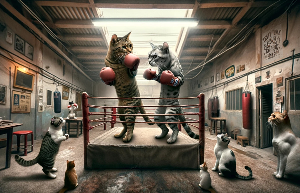 Testy Tom Opens Boxing Gym for Cats