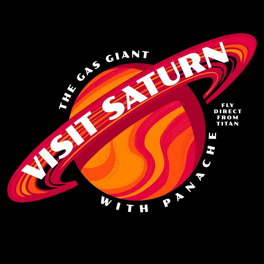 Vintage Visit Saturn - Premium t-shirt