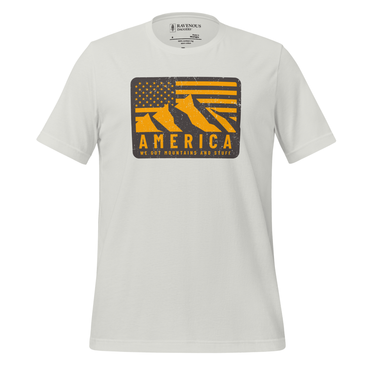 America. We Got Mountains and Stuff - Premium T-Shirt