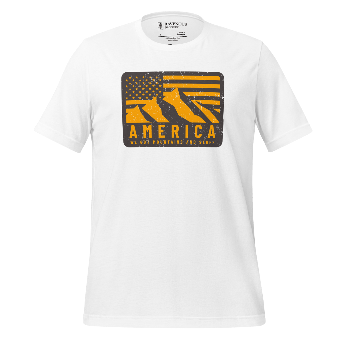 America. We Got Mountains and Stuff - Premium T-Shirt