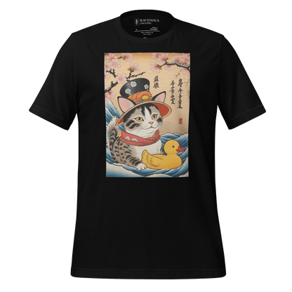 Cat In Fancy Hat - Premium T-Shirt